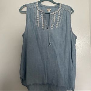 JCrew Chambray Tank Top
